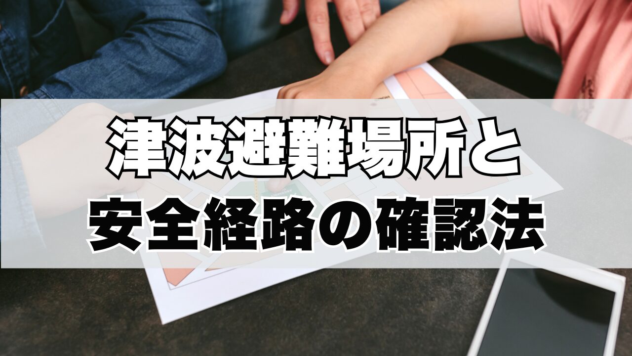 津波避難場所と安全経路の確認法