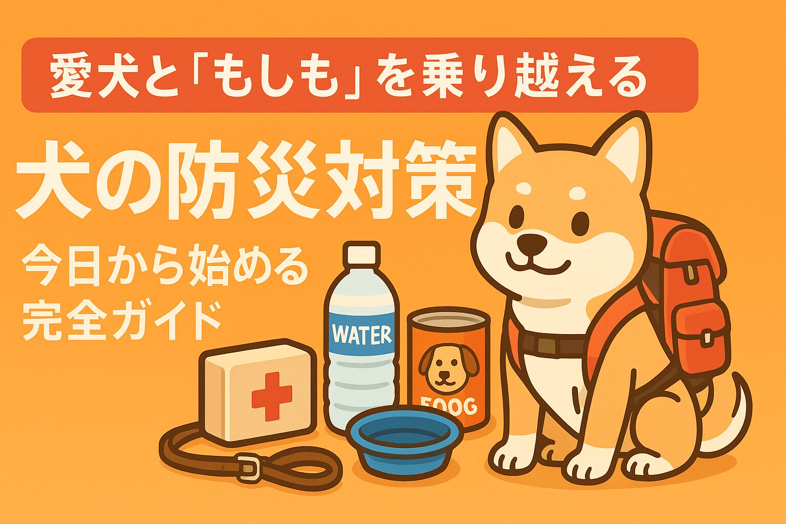 犬の防災対策