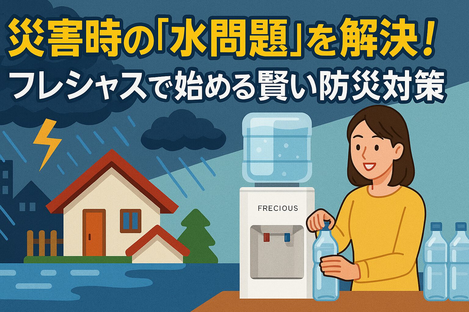 災害時の「水問題」を解決！フレシャスで始める賢い防災対策