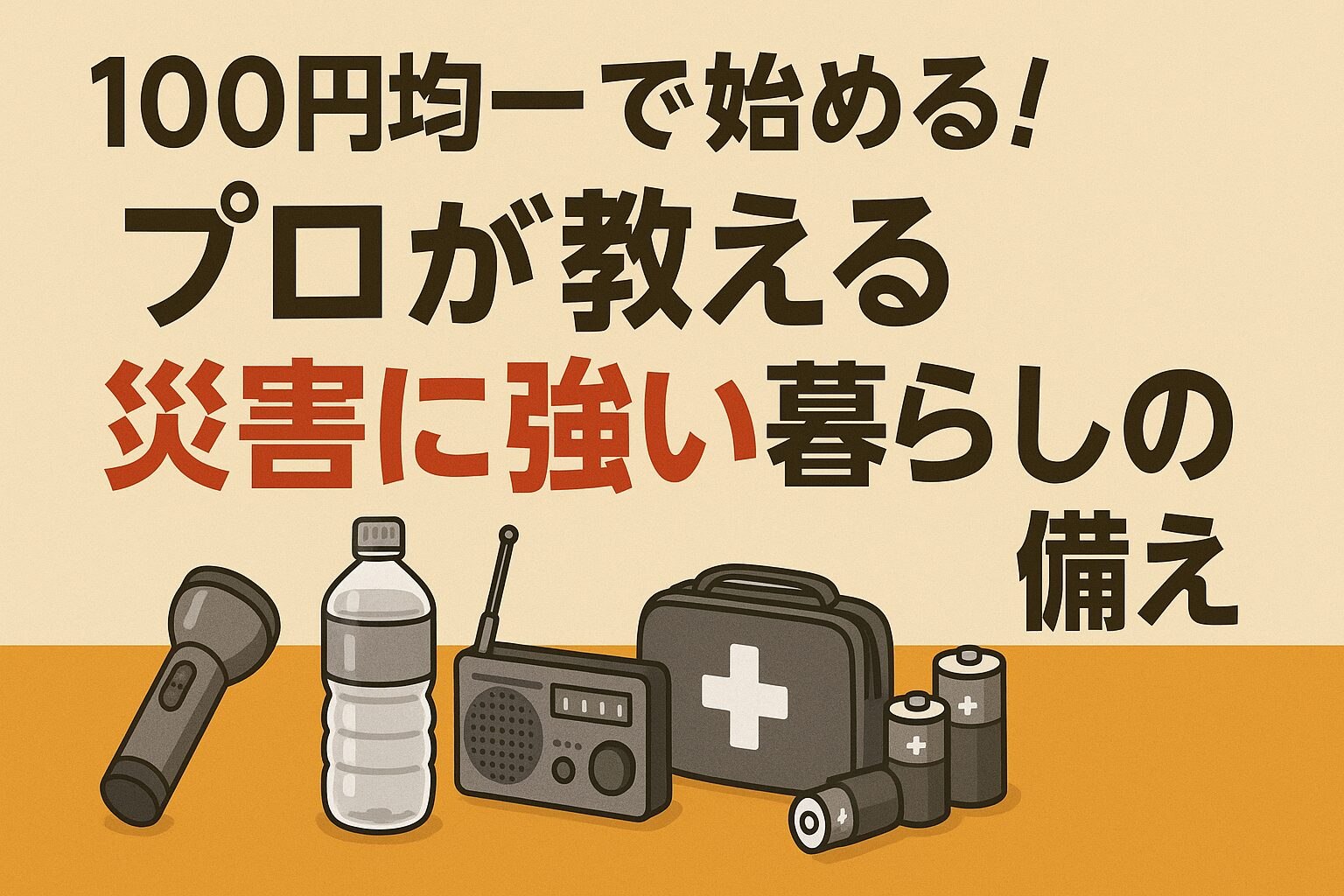 100円均一で始める！プロが教える災害に強い暮らしの備え